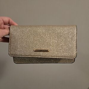 Gold Glitter Clutch
